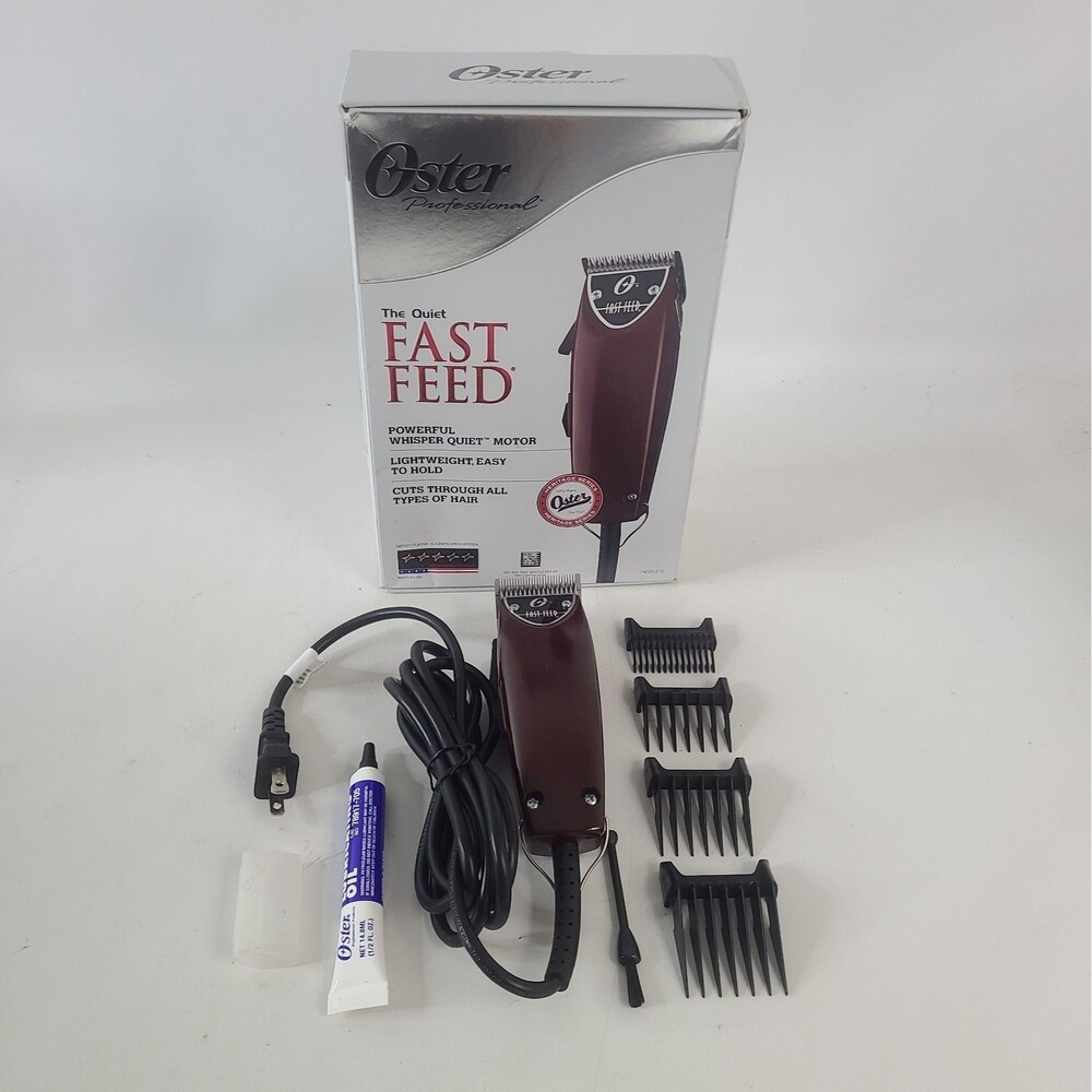 Oster Fast Feed Model 23-51F Professional Corded Hair Clippers w/ Guards